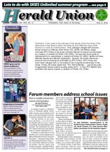 Lots to do with SKIES Unlimited summer program ... see page 6  erald Union H Wiesbaden: Your home in Germany