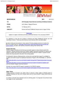 SEVR[removed], 13 February 2014.pdf  DEECD[removed]MEMORANDUM
