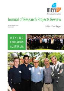 Journal of Research Projects Review Volume 4, Number 1, 2015 ISSN 2203-529X MINING EDUCATION