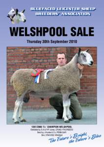 BLUEFACED LEICESTER SHEEP BREEDERS’ ASSOCIATION