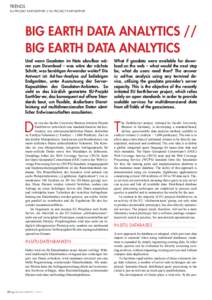 trends  EU-Projekt EarthServer // EU Project Earthserver Big Earth Data Analytics // Big Earth Data Analytics