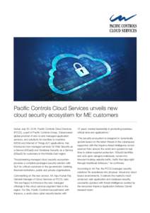 Pacific Controls Cloud Services unveils new cloud security ecosystem for ME customers