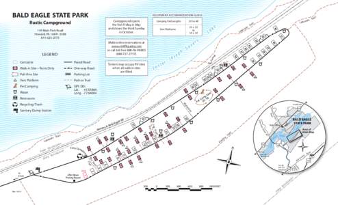 Bald Eagle State Park Primitive Campground Map Brochure