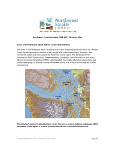 Northwest Straits InitiativeStrategic Plan Vision of the Northwest Straits Marine Conservation Initiative: The vision of the Northwest Straits Marine Conservation Initiative (Initiative) is to be an effective 