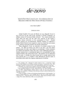 Establishment Clause / Free Exercise Clause / Lee v. Weisman / Engel v. Vitale / Michael W. McConnell / Lemon v. Kurtzman / Separation of church and state in the United States / Abington School District v. Schempp / Agostini v. Felton / Separation of church and state / Law / First Amendment to the United States Constitution