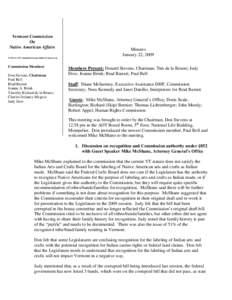 Native Americans in the United States / Abenaki people / McShane / Committee / Politics / United States / Americas / State recognized tribes in the United States