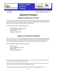 Microsoft Word - Addresses_Claims_Refunds.doc