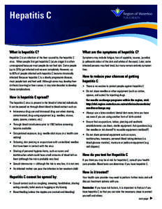 Hepatitis C  What is hepatitis C? What are the symptoms of hepatitis C?