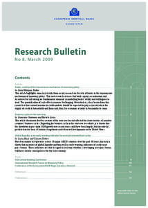 Research Bulletin No 8 , M a r c h  [removed]Contents Articles Banks, credit and the transmission mechanism of monetary policy................................................................................. ............
