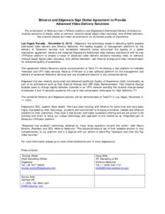 Microsoft Word - EW Telco TV Minerva Press Release[removed]docx