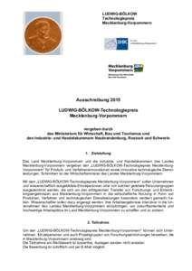 LUDWIG-­BÖLKOW   Technologiepreis   Mecklenburg-­Vorpommern  