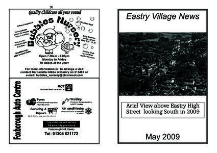 36  Eastry Village News For more information or to arrange a visit contact Bernadette Gibbs at Eastry onor