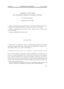 [removed]MATHEMATICA BOHEMICA No. 3, 551–553