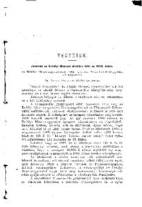 Értesítő az Erdélyi Múzeum-Egylet Orvos-Természettudományi Szakosztályából II. Természettudományi Szak - 29. évf.; 26. kötfüzet