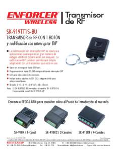 ENFORCER Transmisor ® de RF  WIRELESS