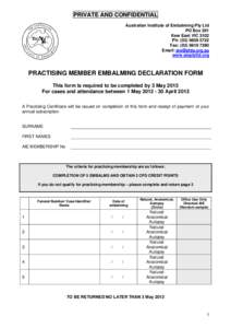Microsoft Word - Practising Declaration Form 2013