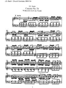 J.S. Bach - Church Cantatas BWV 54  1