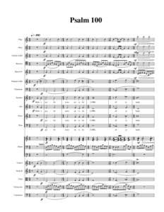 Psalm 100 Flute Oboe  Clarinet in Bb