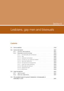 Section 8 — Lesbians, gay men and bisexuals