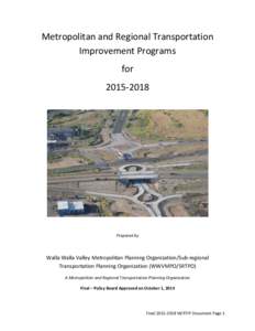 WWVMPO Final[removed]Metropolitan and Regional Transportation Improvement Program