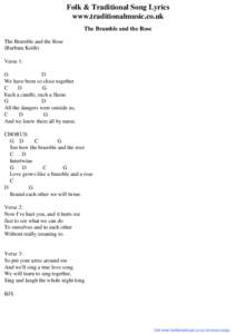 Folk & Traditional Song Lyrics - The Bramble and the Rose