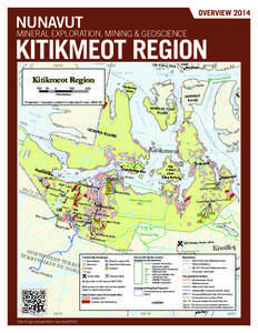 Bathurst Inlet / Cambridge Bay / Ore / Kugluktuk / Back River / Lupin Mine / Kitikmeot Region /  Nunavut / Kitikmeot Region /  Northwest Territories / Nunavut / Geography of Canada / Economic geology