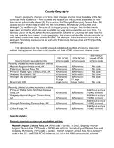 NCHS Urban-Rural  Classification Scheme for Countries