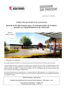 er  Strasbourg, le 1 juillet 2015 Collège Georges Holderith de Lauterbourg