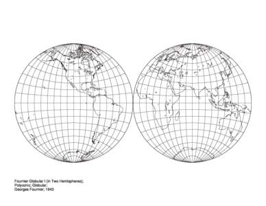 Fournier Globular I (in Two Hemispheres); Polyconic; Globular; Georges Fournier; 1643 