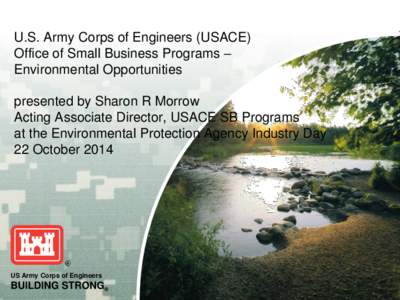 U.S. Environmental Protection Agency Vendor Outreach Session for Environmental Small Businesses