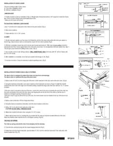 INSTALLATION OF DOOR CLOSER  RFQH15 Choose mounting location of door closer A) Top of door installation (Fig.3)