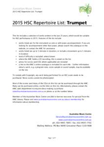 Microsoft Word - HSC Trumpet 2015.docx