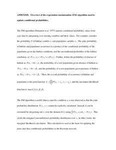 Bayesian statistics / Conditional probability / Conditionals / Probability / Maximum likelihood / Marginal likelihood / Expectation–maximization algorithm / GEC / Conditional probability distribution / Statistics / Probability theory / Estimation theory