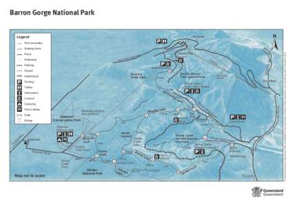 Barron Gorge National Park map