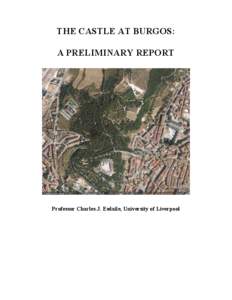 THE CASTLE AT BURGOS: A PRELIMINARY REPORT Professor Charles J. Esdaile, University of Liverpool  The Castle at Burgos