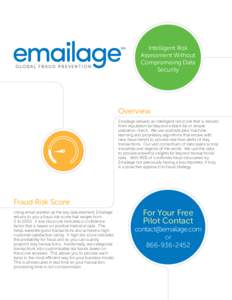 Intelligent Risk Assessment Without Compromising Data Security  Overview