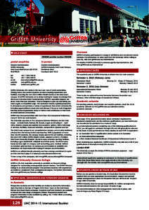 Griffith University Overseas QQ Gold Coast  CRICOS provider number 00233E