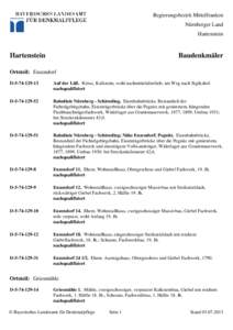 Regierungsbezirk Mittelfranken Nürnberger Land Hartenstein