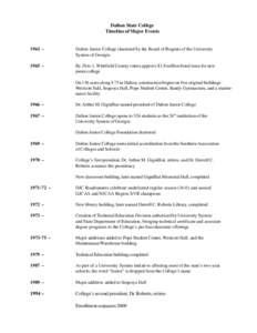 Dalton State College Timeline.p65