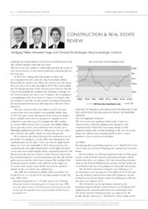 62 • CONSTRUCTION & REAL ESTATE  WHO’S WHO LEGAL: SWITZERLAND CONSTRUCTION & REAL ESTATE REVIEW