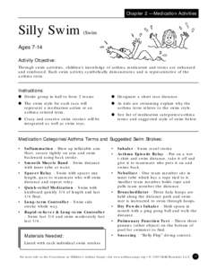Chapter 2 — Medication Activities  Silly Swim (Swim Safe)
