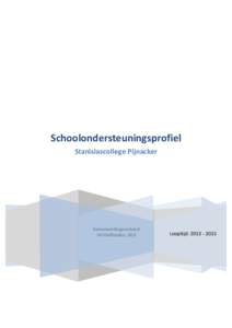    Schoolondersteuningsprofiel   Stanislascollege  Pijnacker        