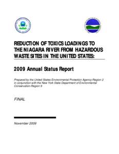 2009 Annual Status Update for Reduction of Toxics Loadings to the Niagara River from Hazardous Waste Sites in the United States - November 2009