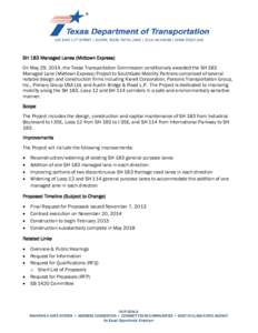 SH 183 Managed Lanes (Midtown Express)