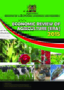 REPUBLIC OF KENYA  MINISTRY OF AGRICULTURE, LIVESTOCK AND FISHERIES Year Area (ha)