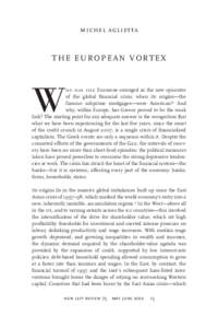 michel aglietta  THE EUROPEAN VORTEX W