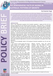 POLICY BRIEF  Australian Population & Migration Research Centre Vol. 2 No. 2  February 2014