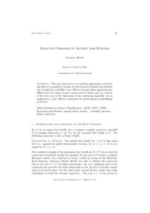 31  Documenta Math. Effective Freeness of Adjoint Line Bundles Gordon Heier