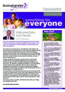 Newsletter Issue 8 December 2013 something for  everyone