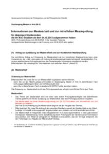 www.geko.uni-freiburg.de/studiengaenge/master/info.pdf  Gemeinsame Kommission der Philologischen und der Philosophischen Fakultät Studiengang Master of Arts (M.A.)